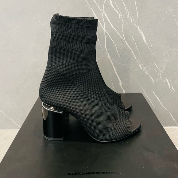 Alexander Wang Open Toe Cat Sock Boots - Picture 6 of 9